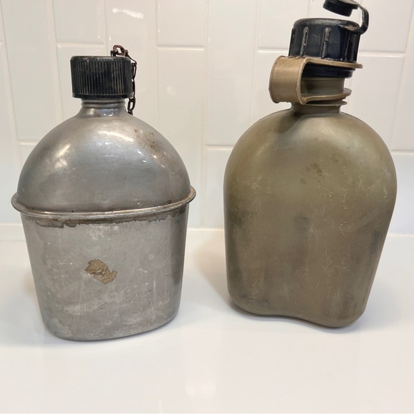 US Army Military Canteen  Set Of 2 Vintage - Picture 1 of 4